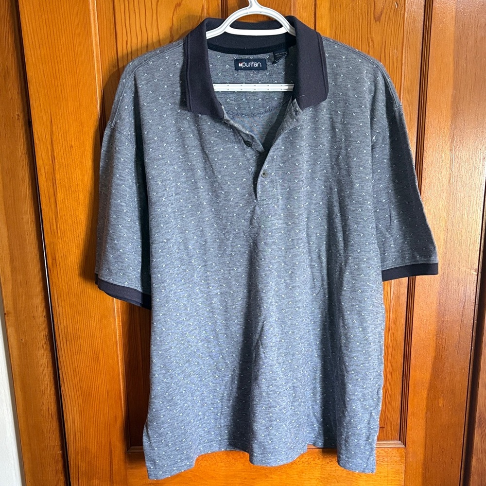 Puritan Men's Polo Shirt in Dark Gray
